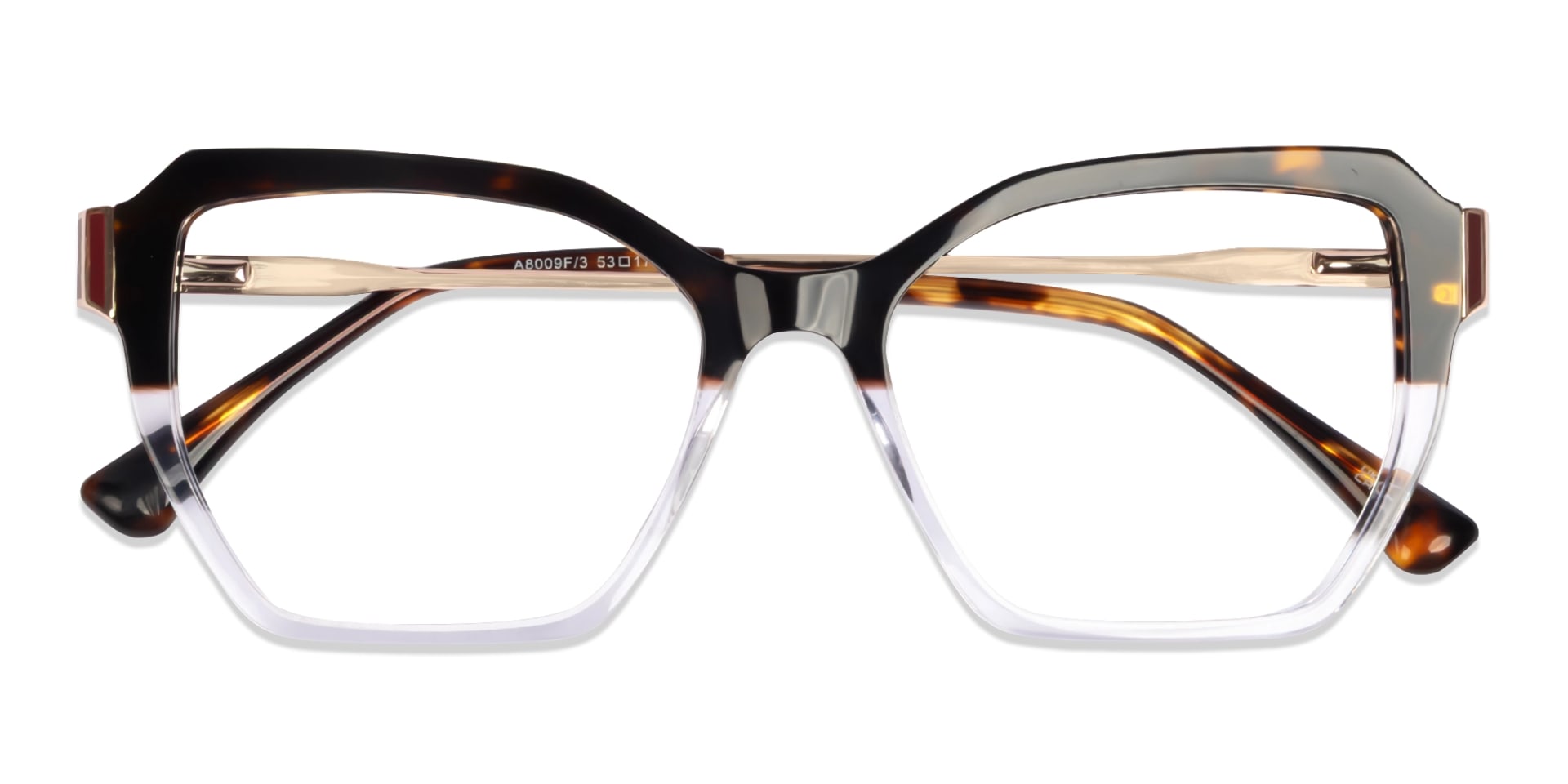 Dark Tortoise & Clear Butterfly Glasses-6