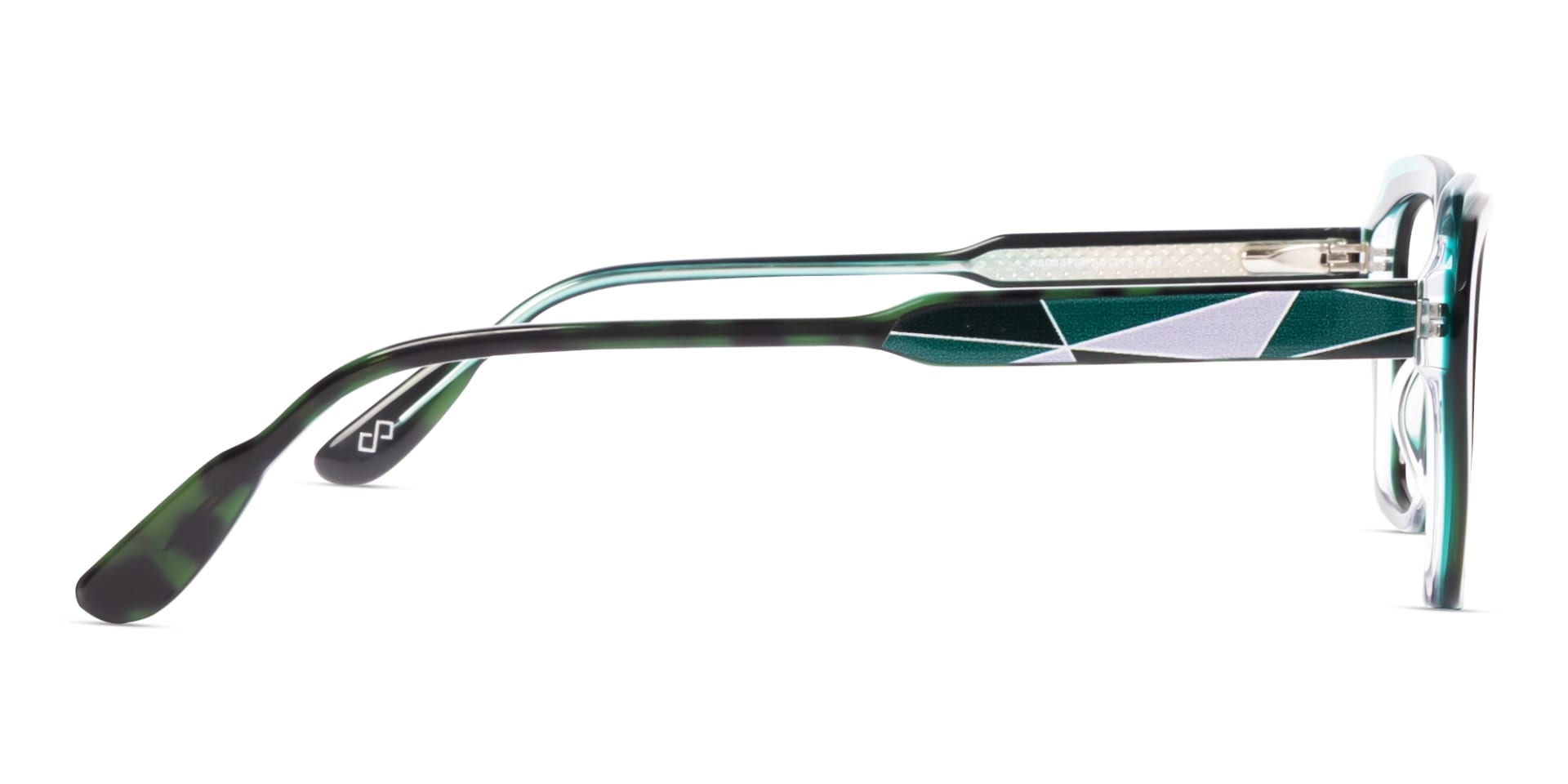Green Tortoise Butterfly Full-Rim Glasses For Women-4