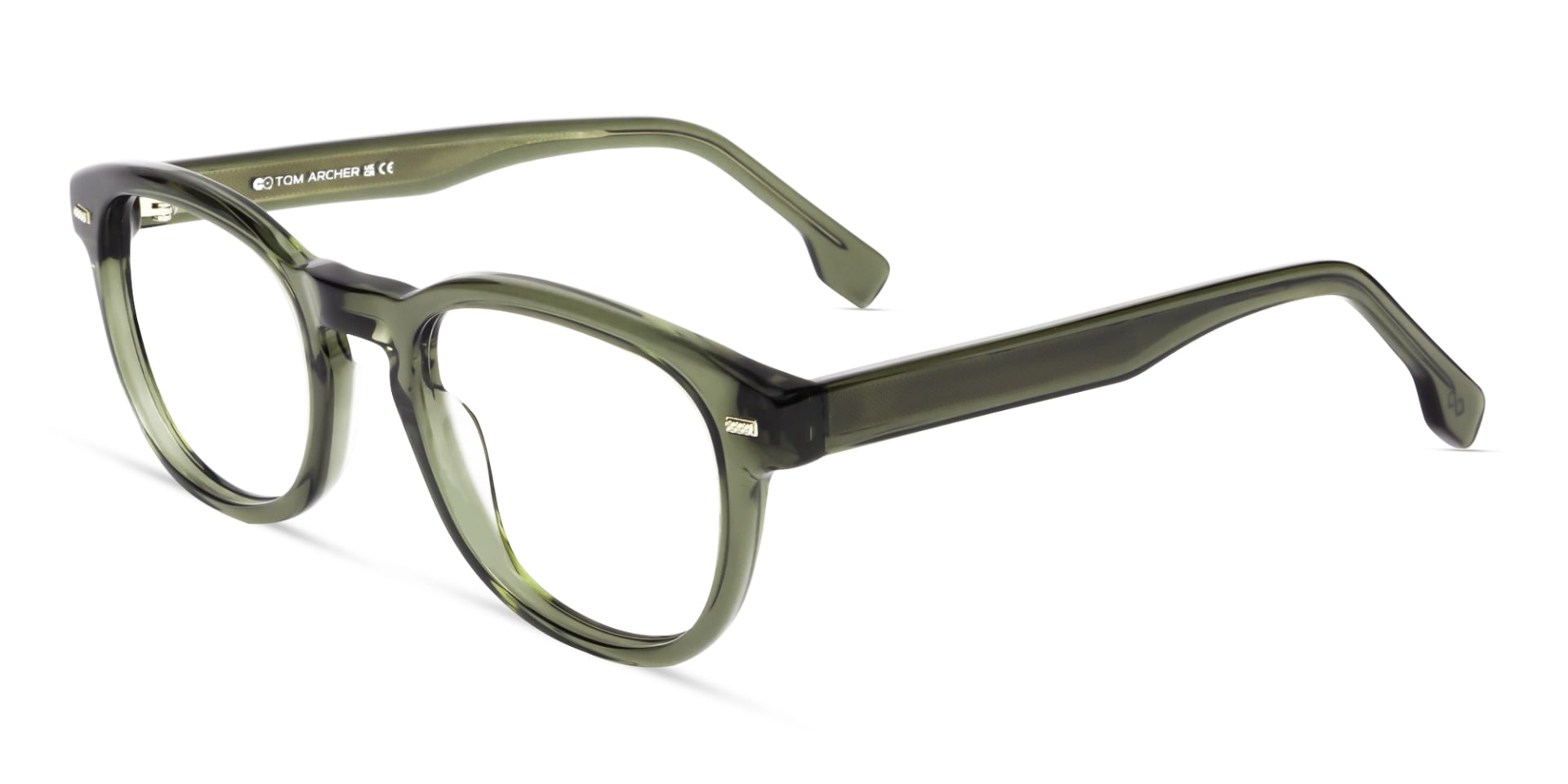 Crystal Green Round Square Fullrim Glasses-2