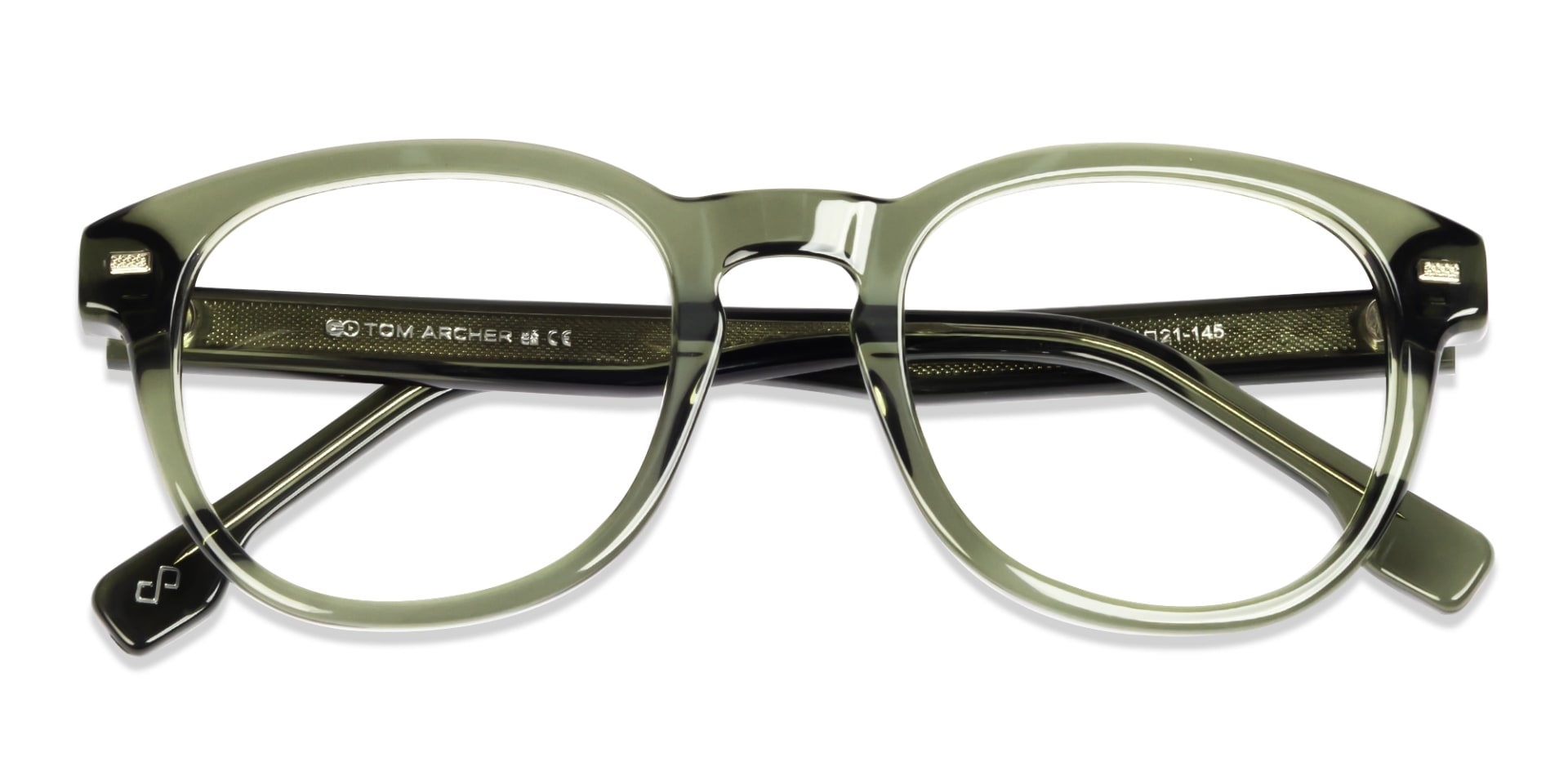 Crystal Green Round Square Fullrim Glasses-5