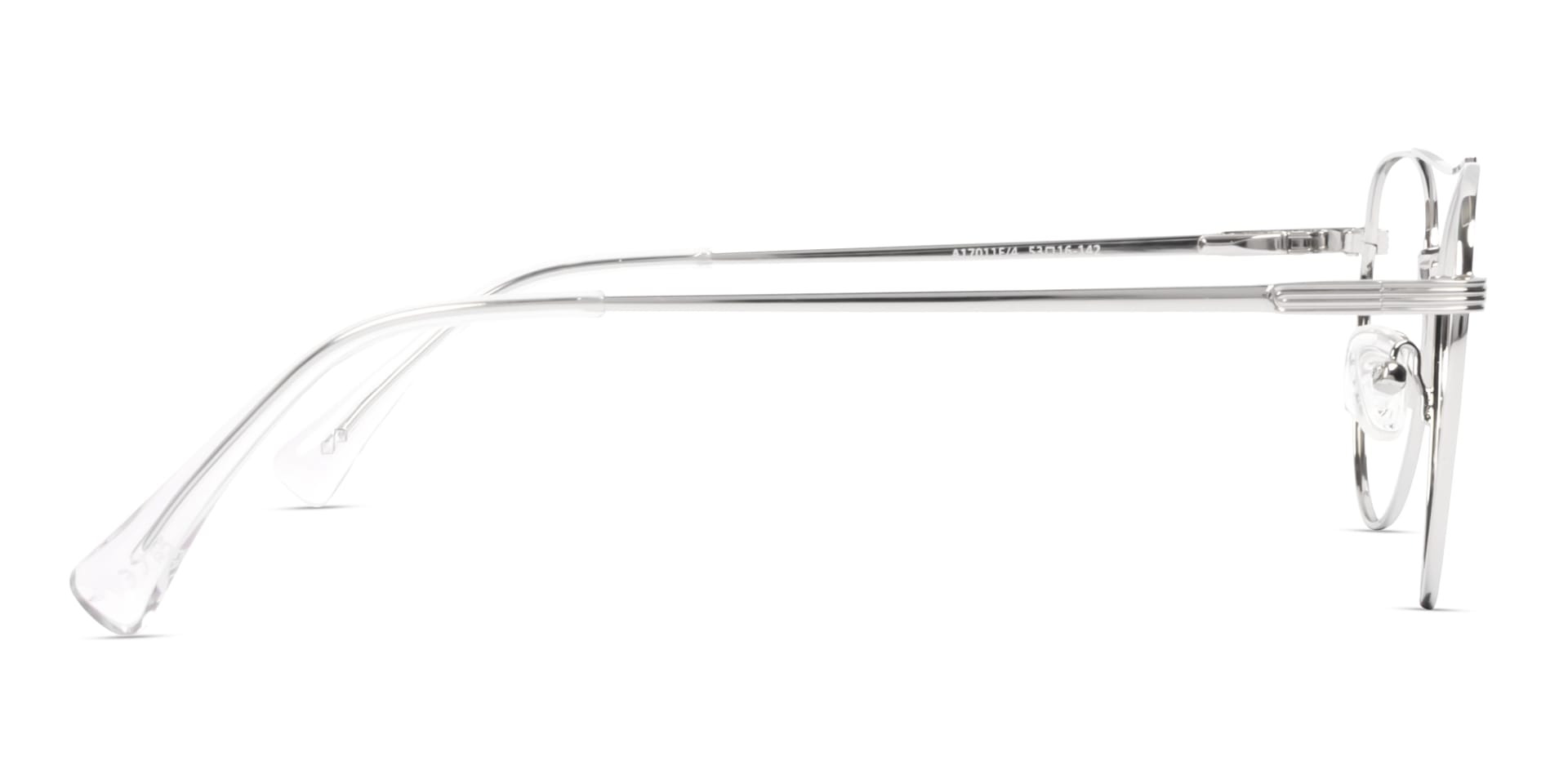 Silver Pilot Keyhole Bridge Metal Glasses