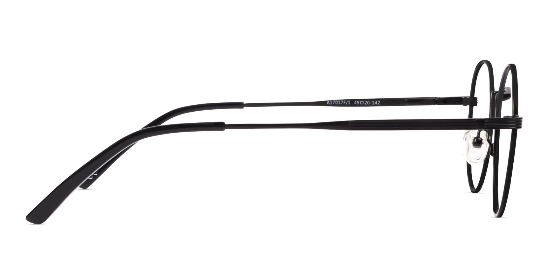 Black Round Glasses With Nose Pad