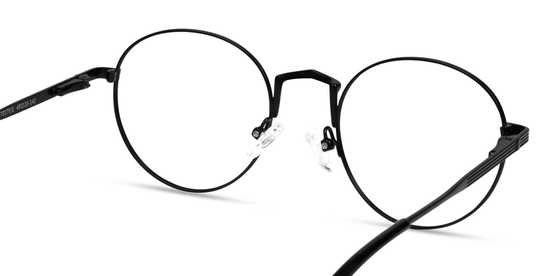 Black Round Glasses With Nose Pad