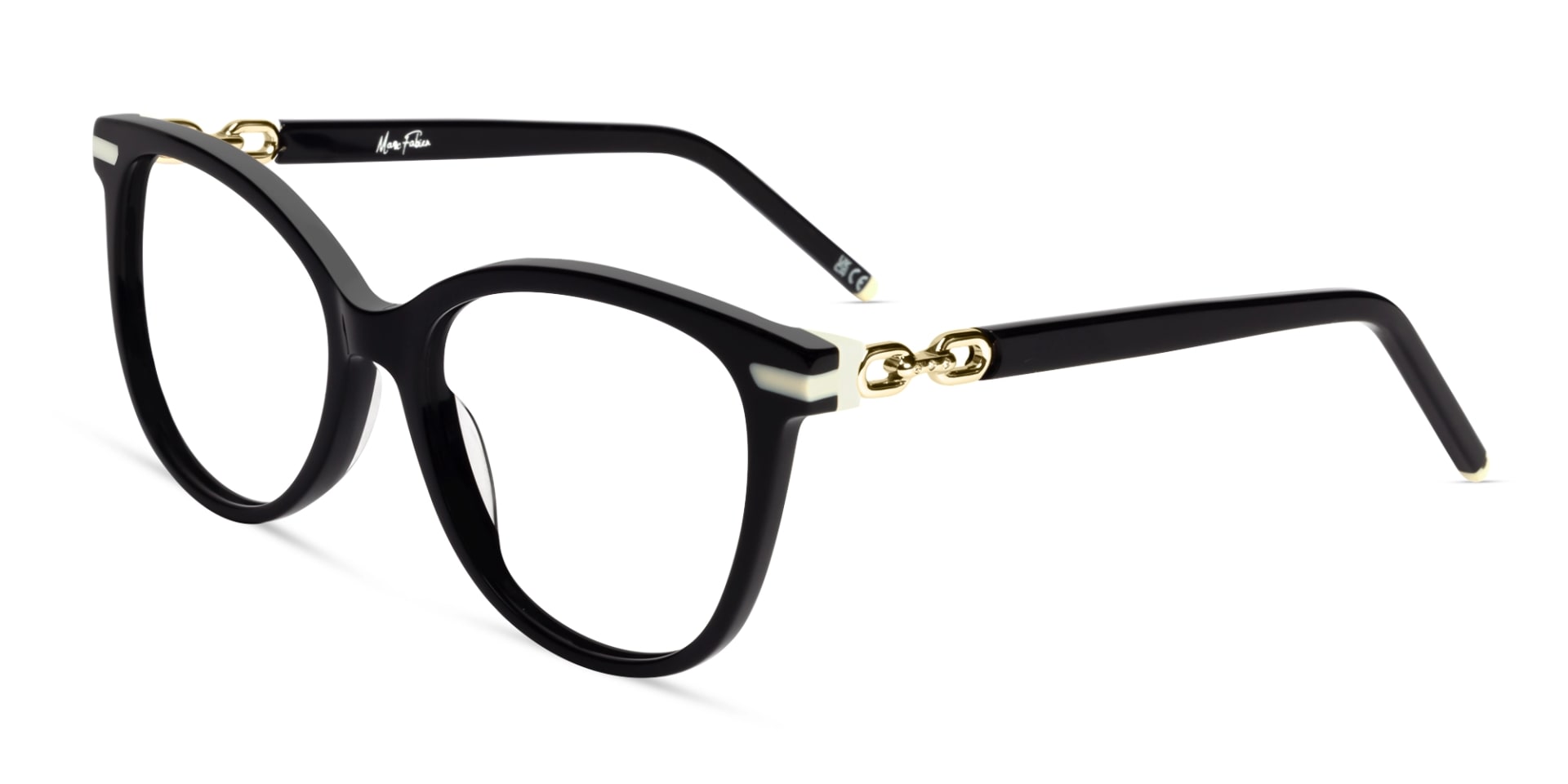 Black Square Cateye Fullrim Acetate Glasses
