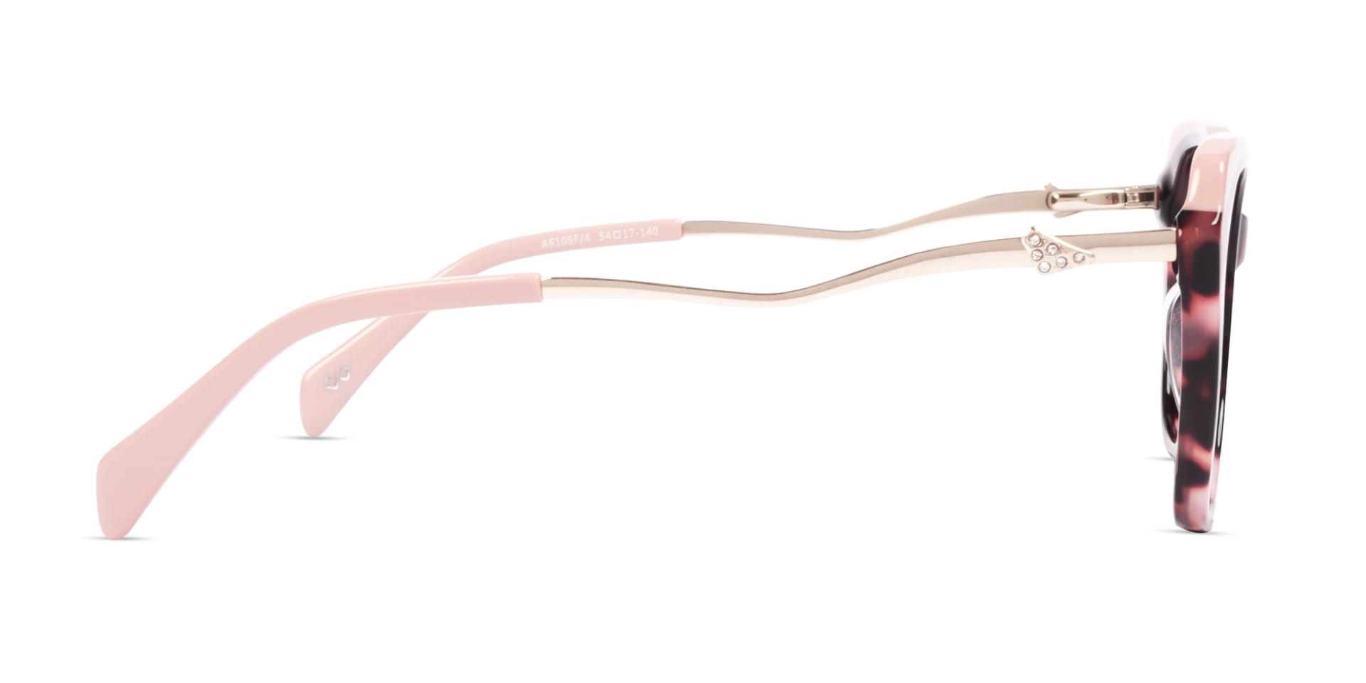 Pink Tortoise Butterfly Fullrim Acetate Glasses