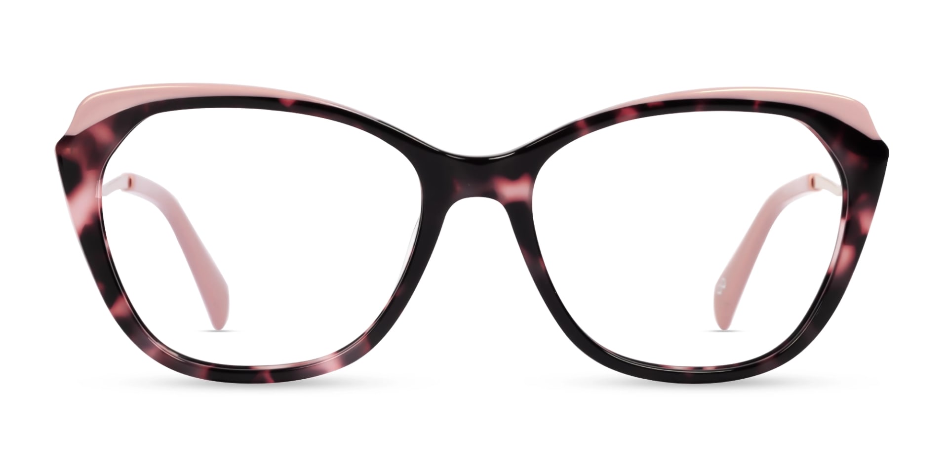Pink Tortoise Butterfly Fullrim Acetate Glasses