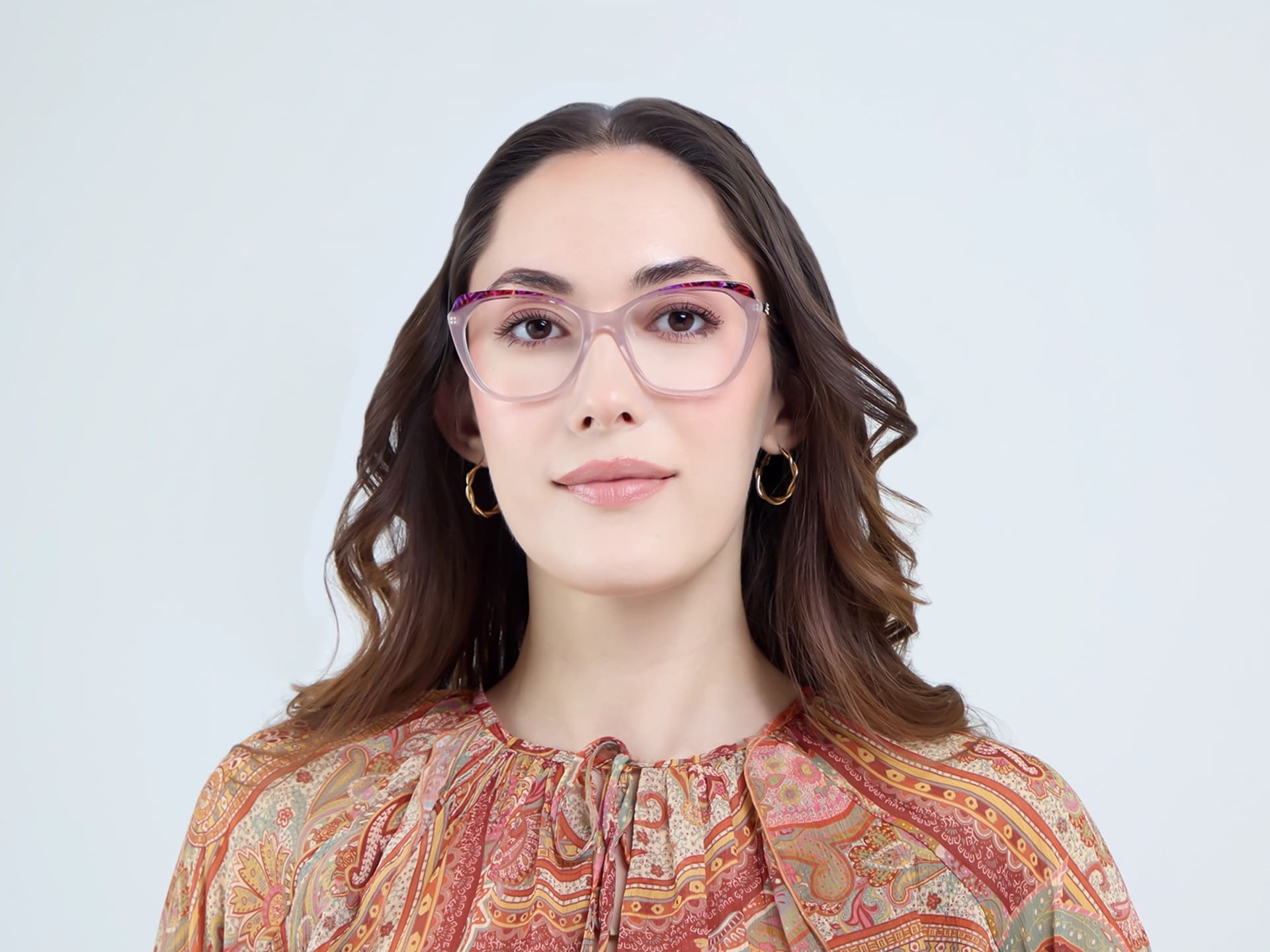 Chaise Mauve Butterfly Fullrim Glasses-11