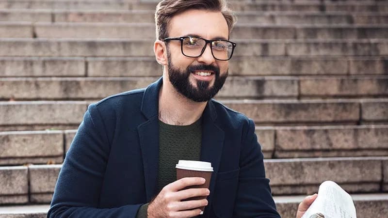 Bearded Men Fashion | Glasses to suit your rugged look