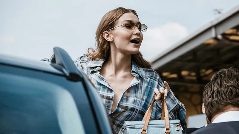 Gigi Hadid - Retro Rimless Sunglasses