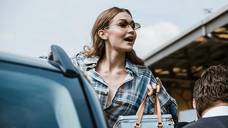 Gigi Hadid - Retro Rimless Sunglasses