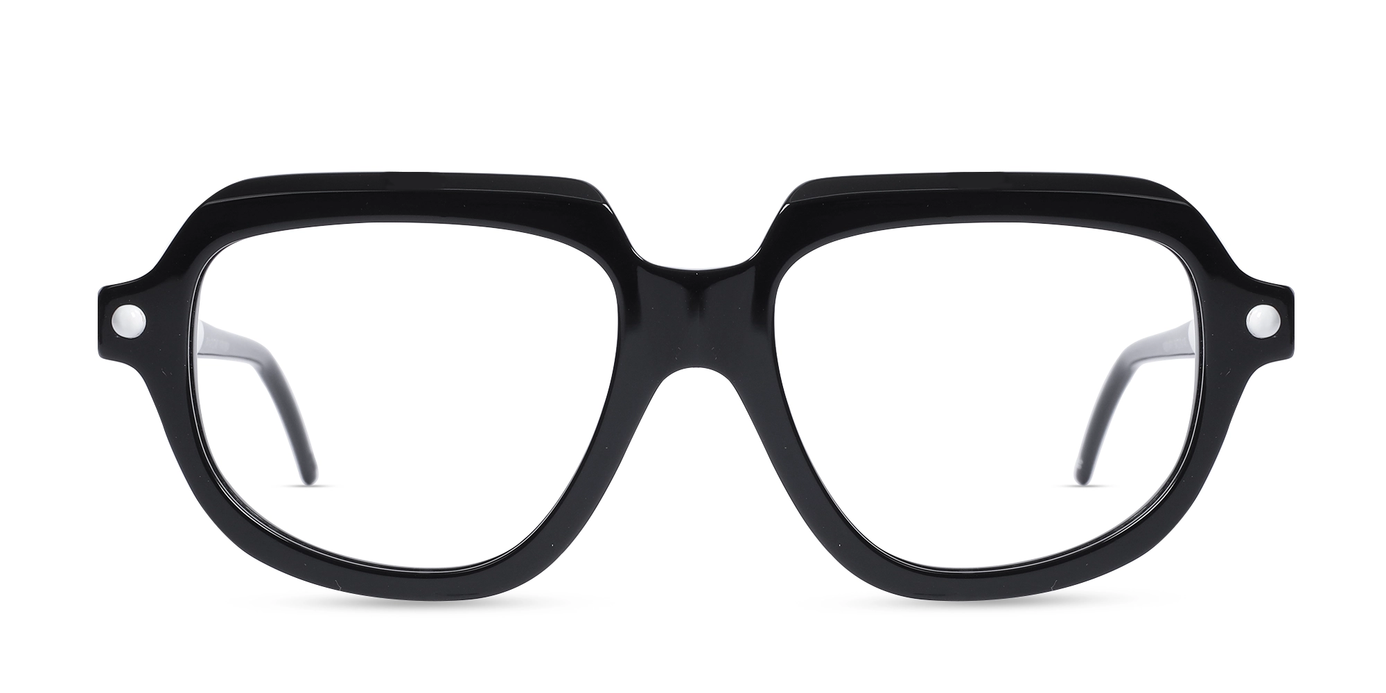 thumbnail image 2 of Men's Vintage Rimless Eyeglasses – Black Wood & Gold Frame – Clear Lens Retro Hip Hop Style 2 of 6