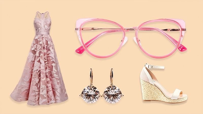 Cat-eye glasses for weddings