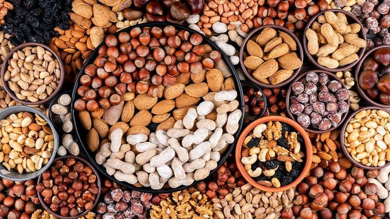 Nuts and Seeds (Almonds, Walnuts, Chia Seeds, Flaxseeds)