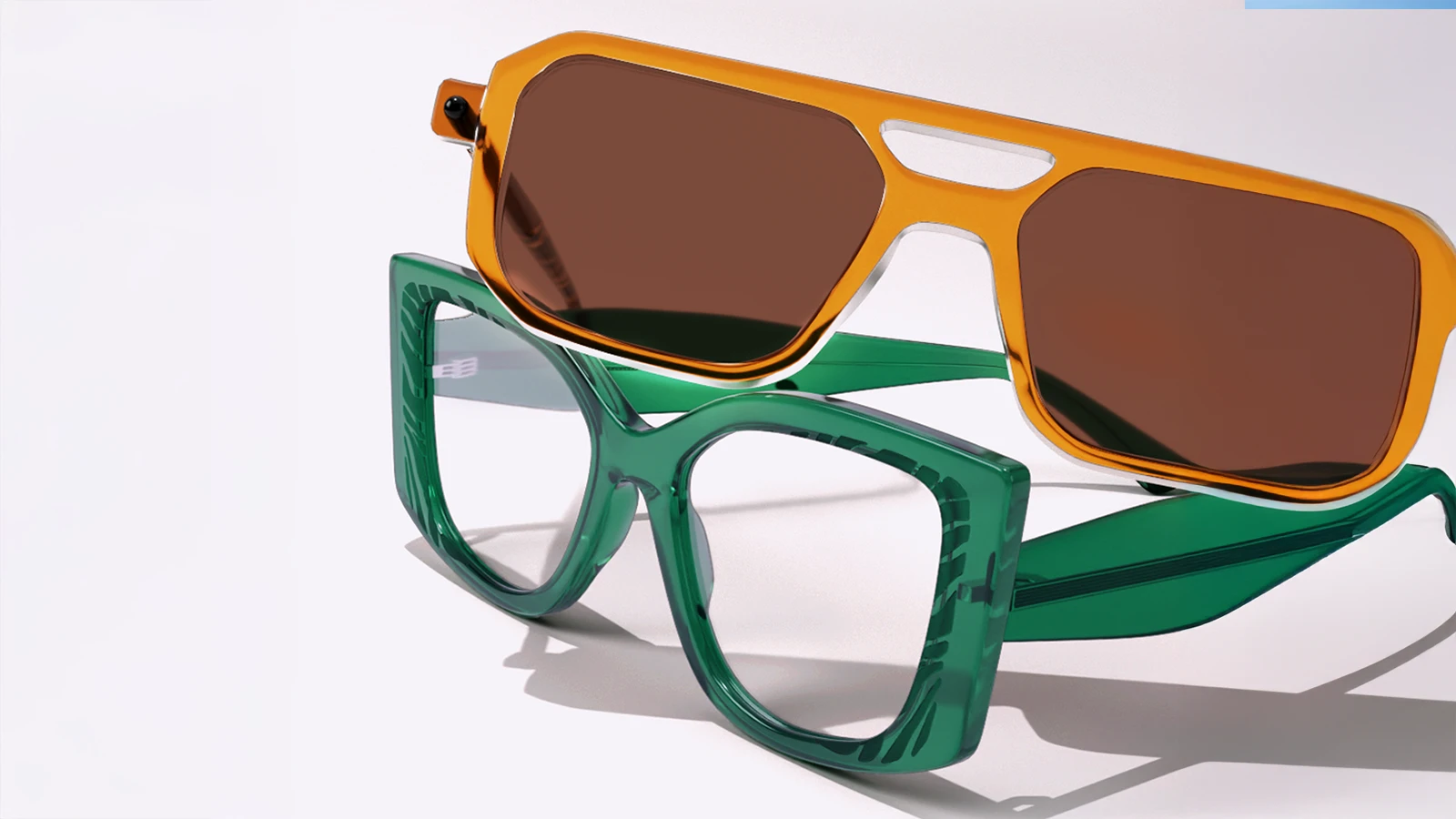 Glasses and sunglasses