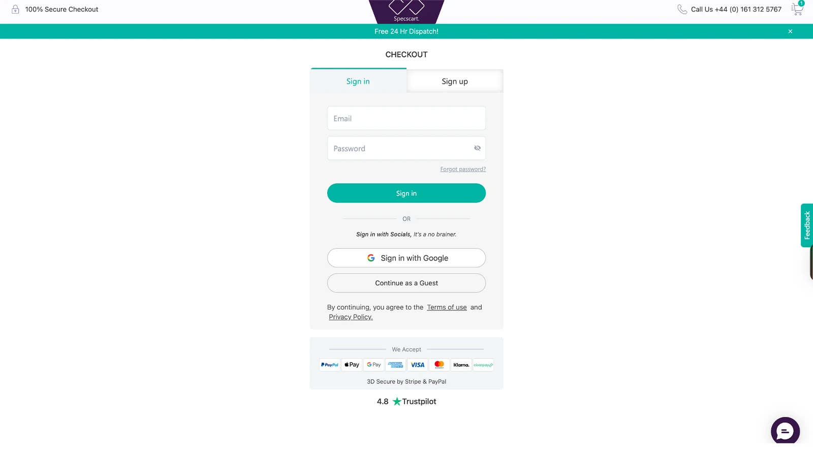 Proceed to Checkout