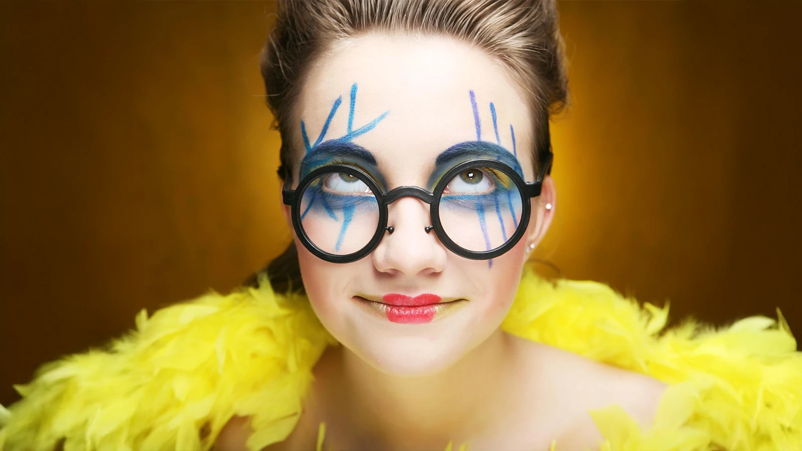 Avant-Garde Halloween eye makeup
