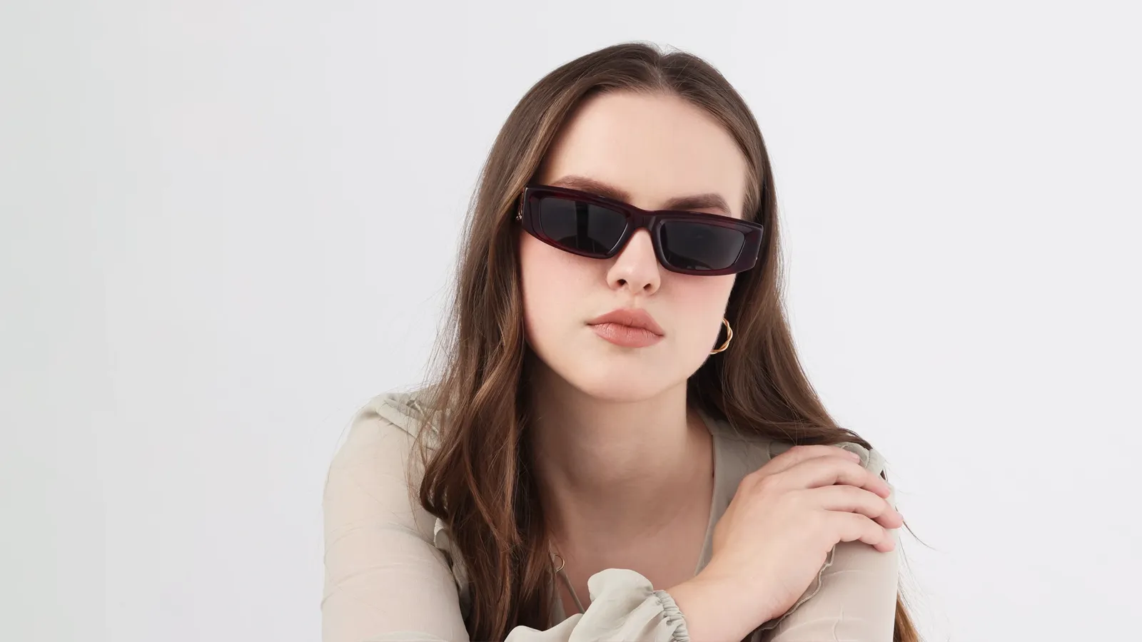 Slim Rectangle Sunglasses