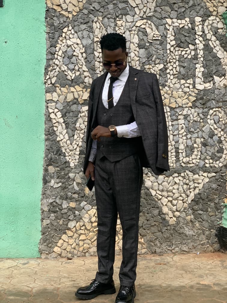 Checked Single-breasted 3Pcs Suit, photo 5
