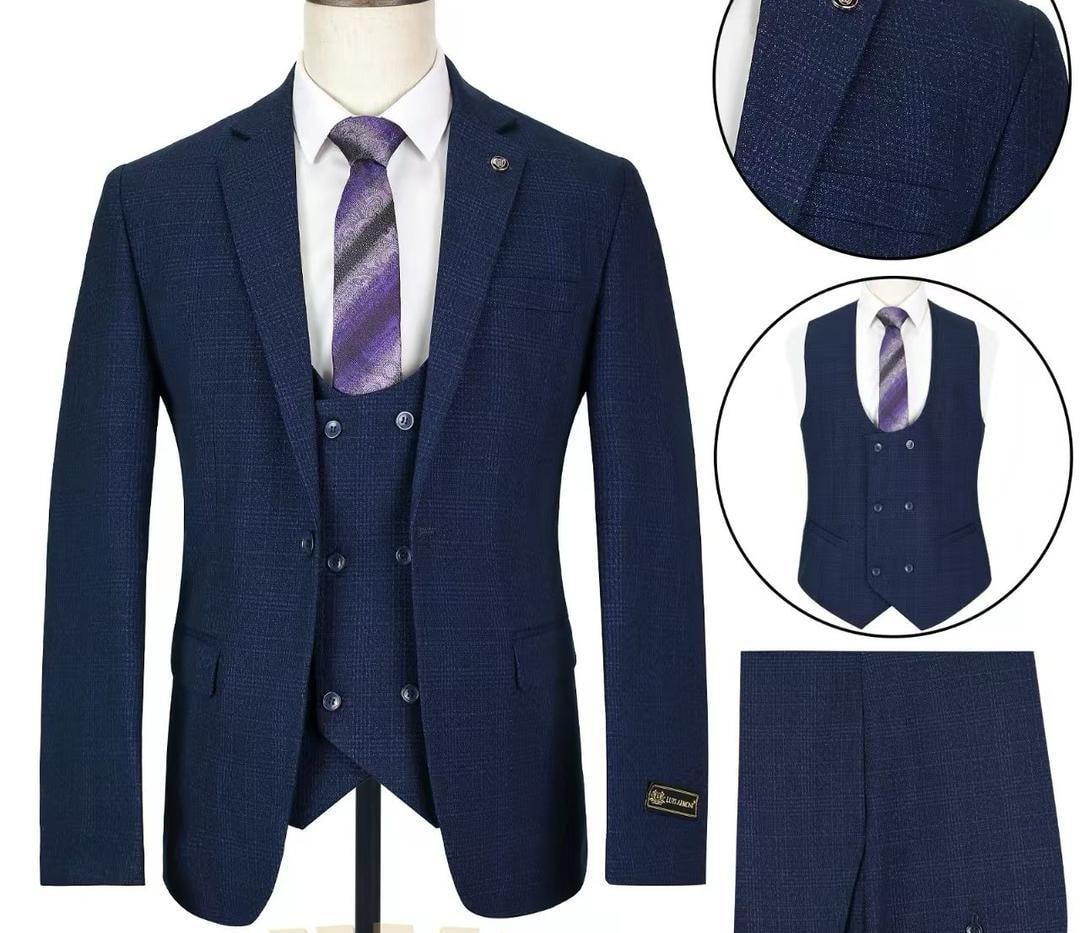 Checked Single-breasted 3Pcs Suit, photo 3