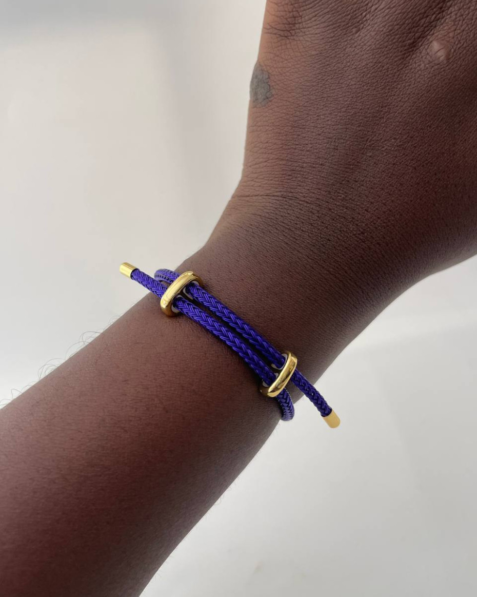 PURPLE ROPE BRACELET