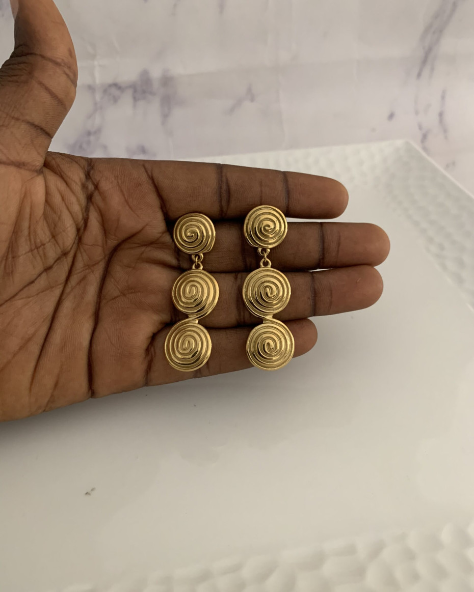 3SWIRL EARRING