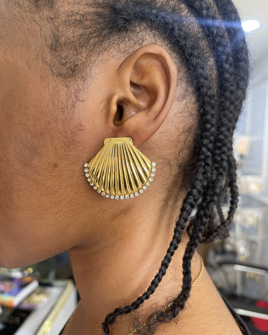 STONED SHELL EARRING, photo 2