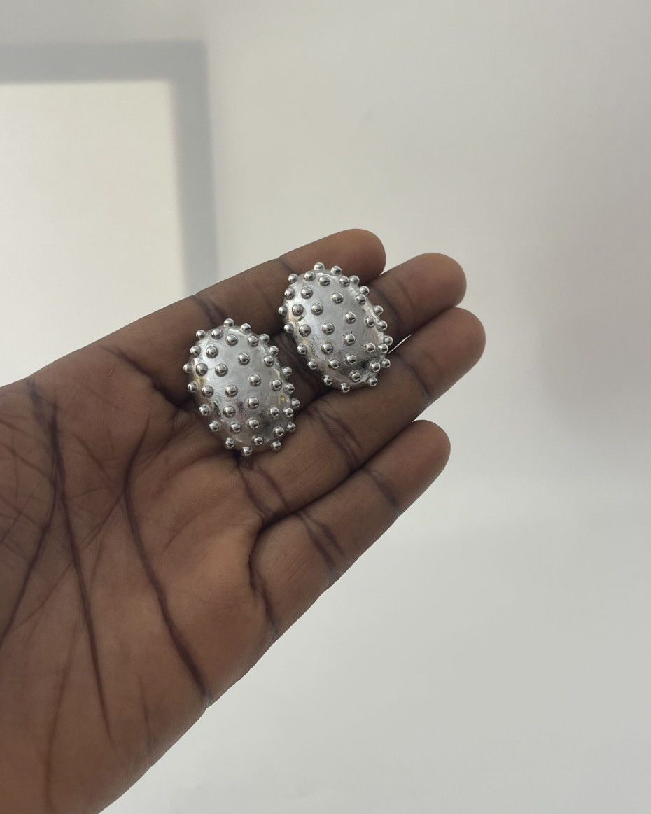 SPIKE SILVER EARRINGS