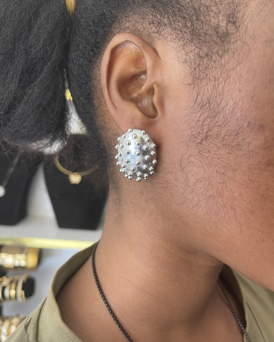 SPIKE SILVER EARRINGS, photo 2