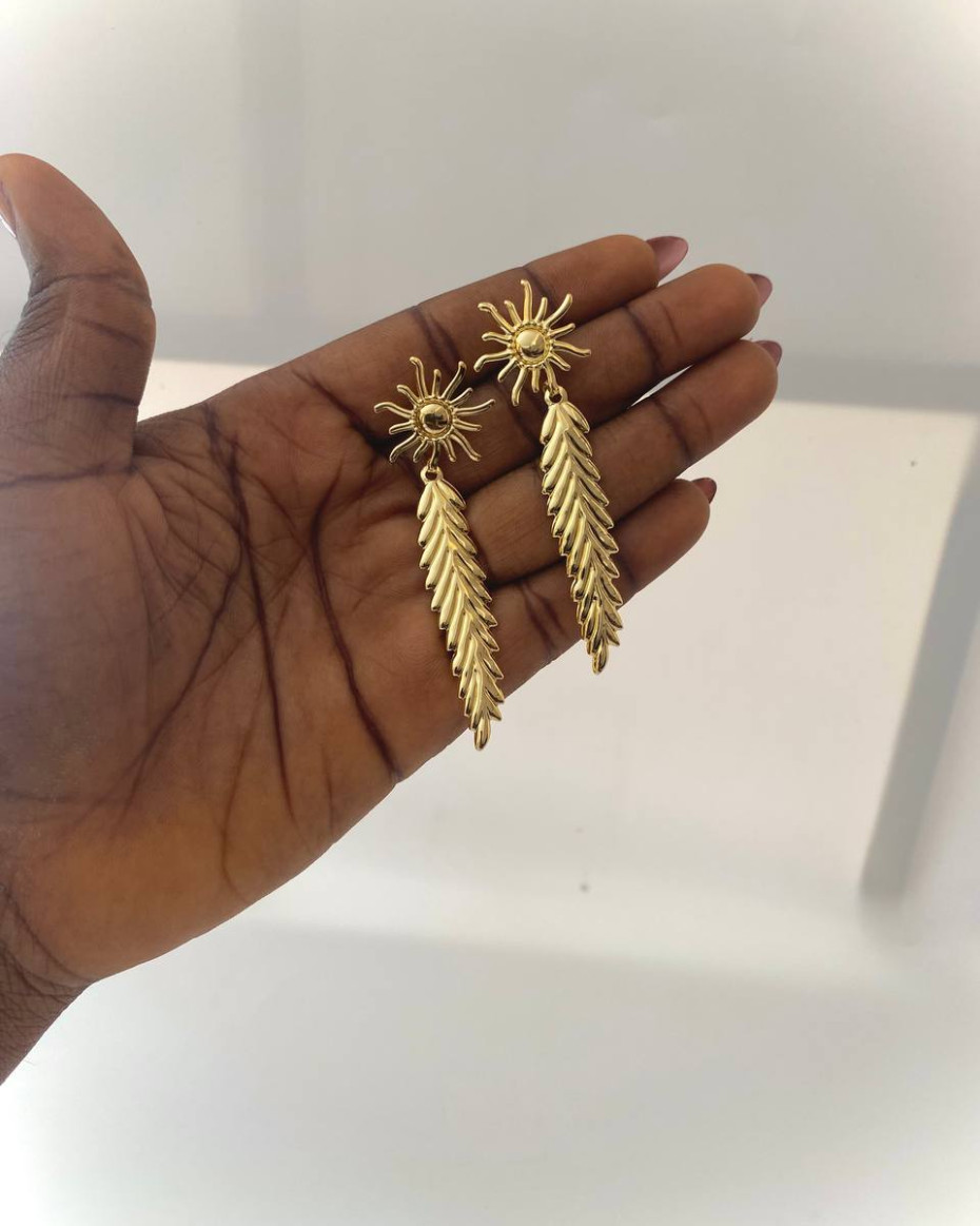 SUN BEAN EARRING