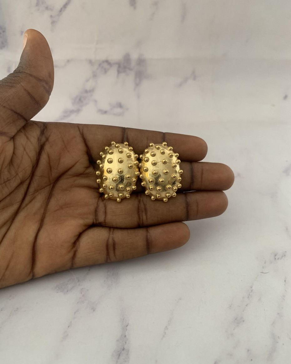 SPIKE GOLD EARRINGS