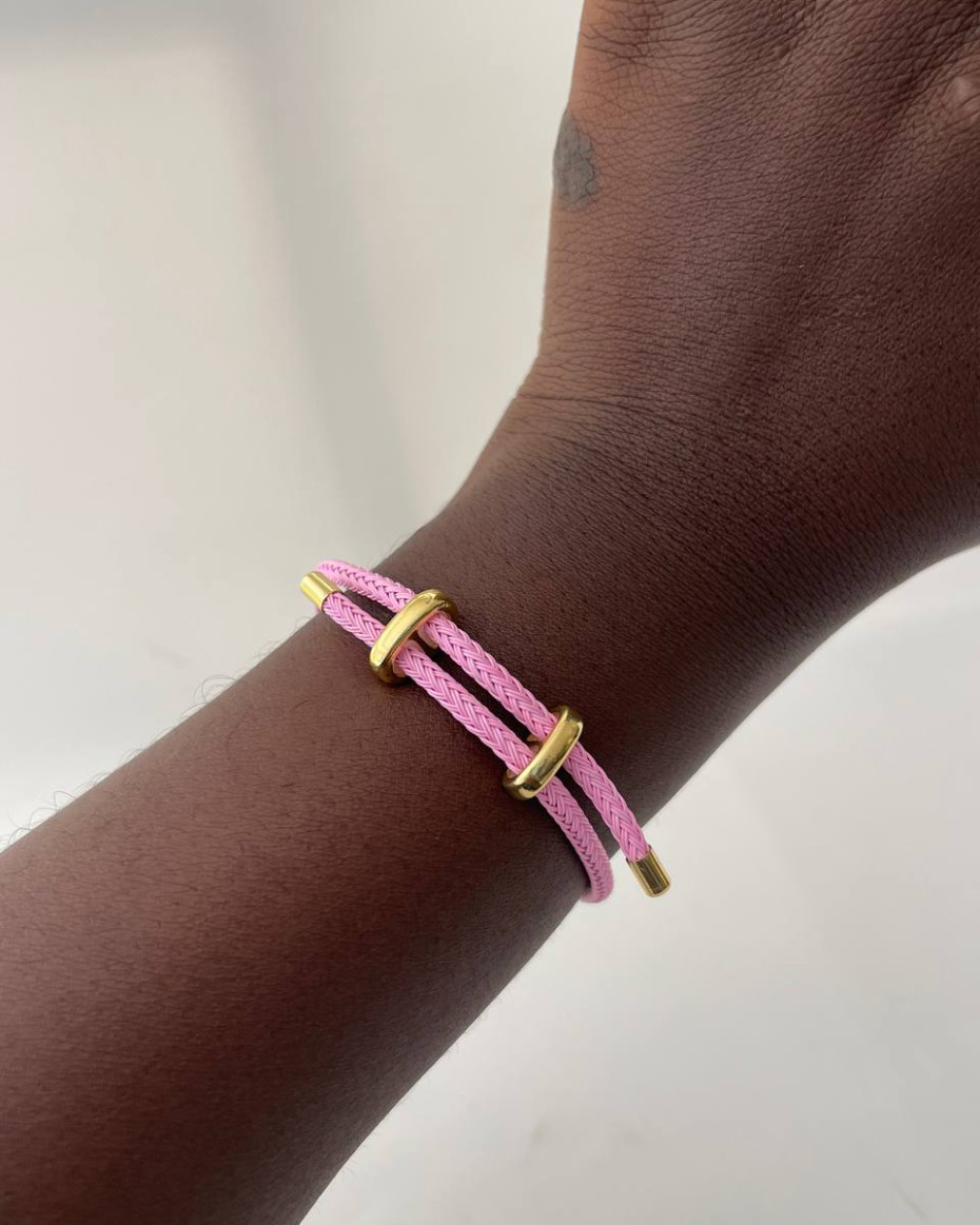 PINK ROPE BRACELET