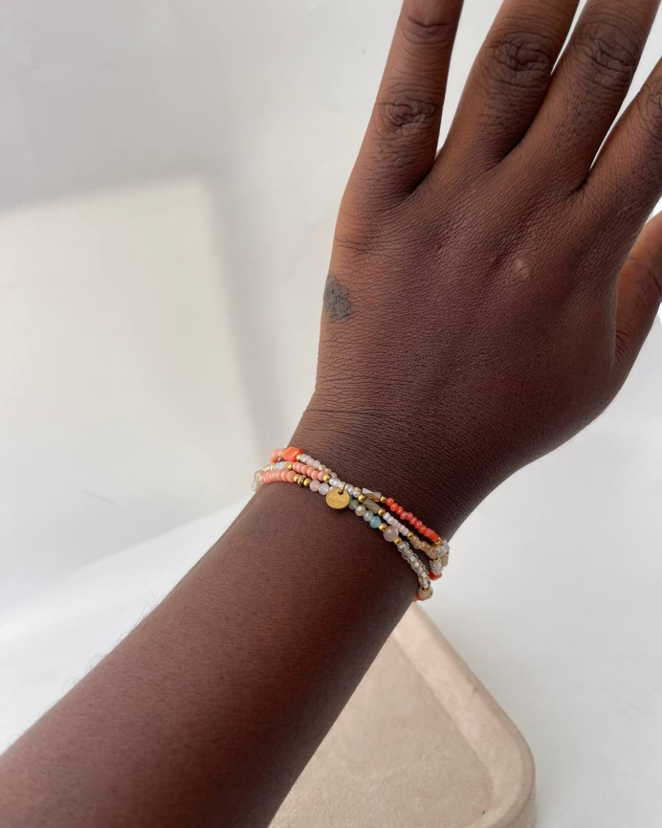 3STEP PEACH AND MINT BRACELET