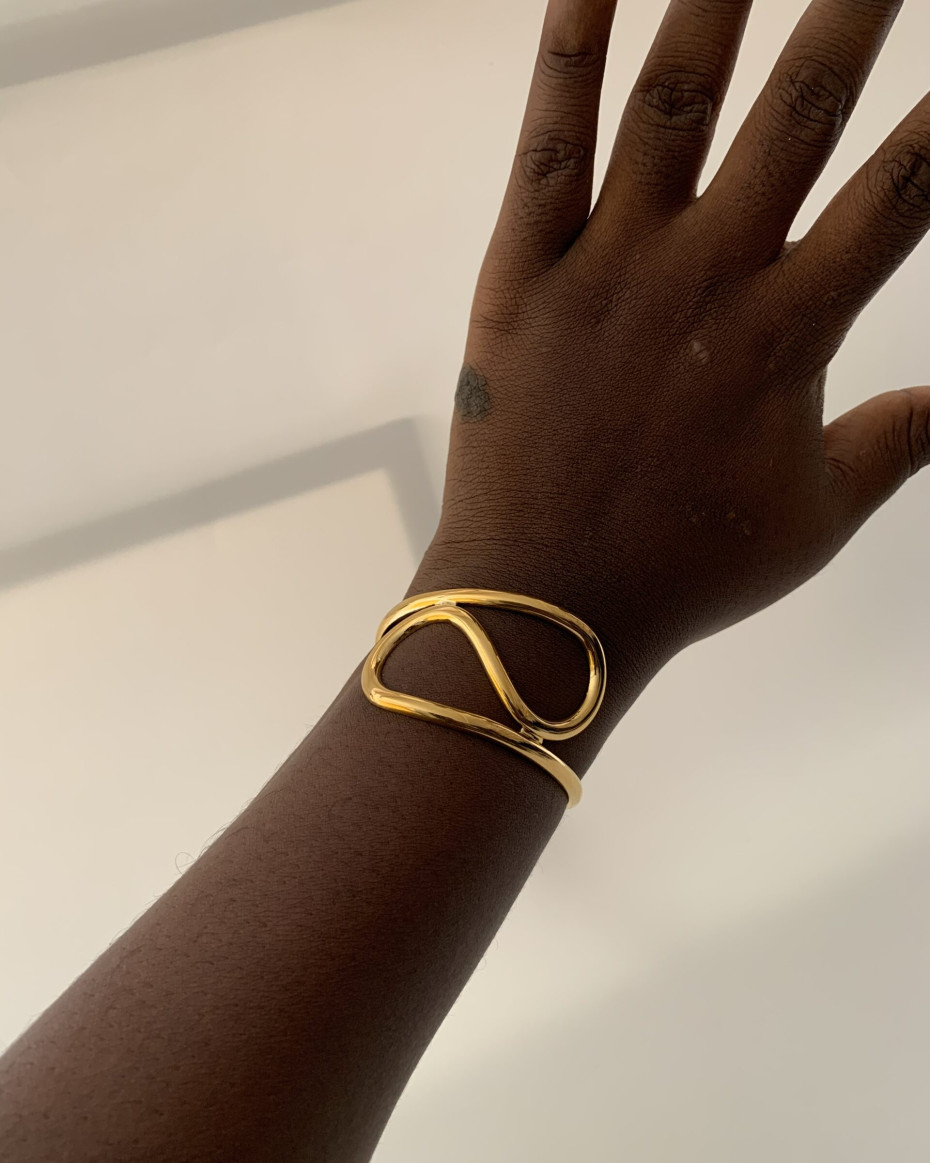 TWINE GOLD BANGLE, photo 2