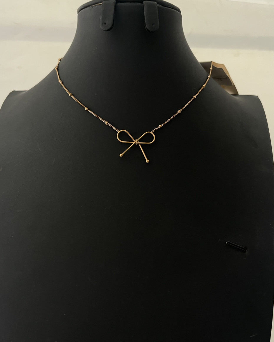 ROSEGOLD BOW NECKLACE