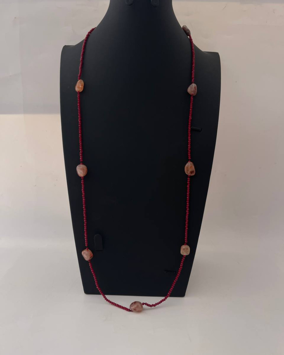 DAZZLE RED SWK NECKLACE