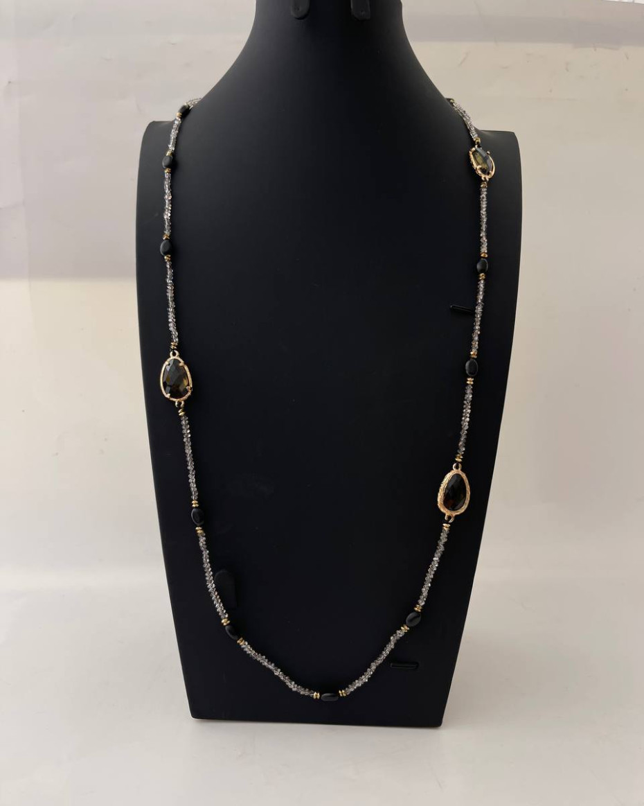 BLACK GEM 2 NECKLACE