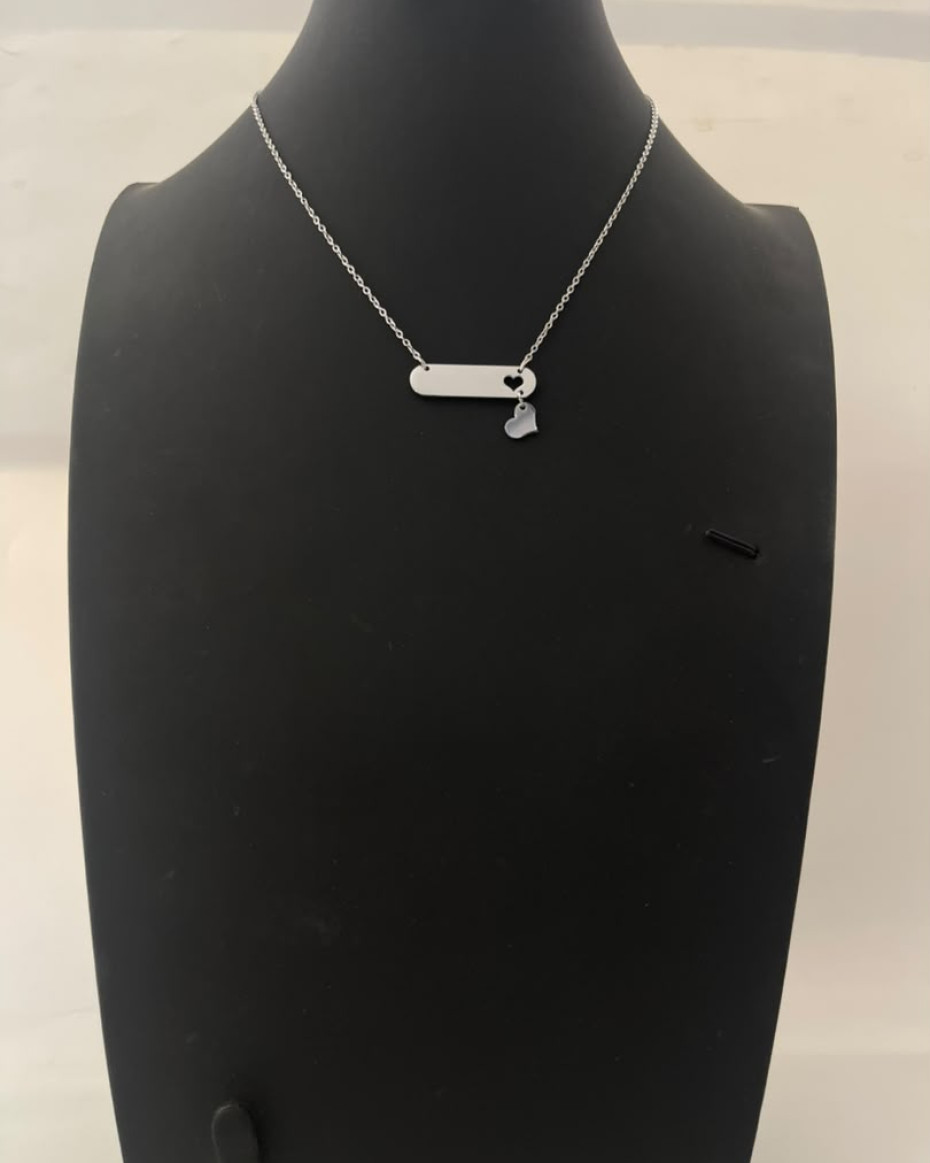 PERFURATED HEART 2 NECKLACE