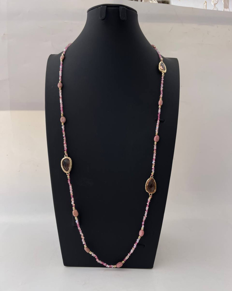 PINK GEM 2 NECKLACE