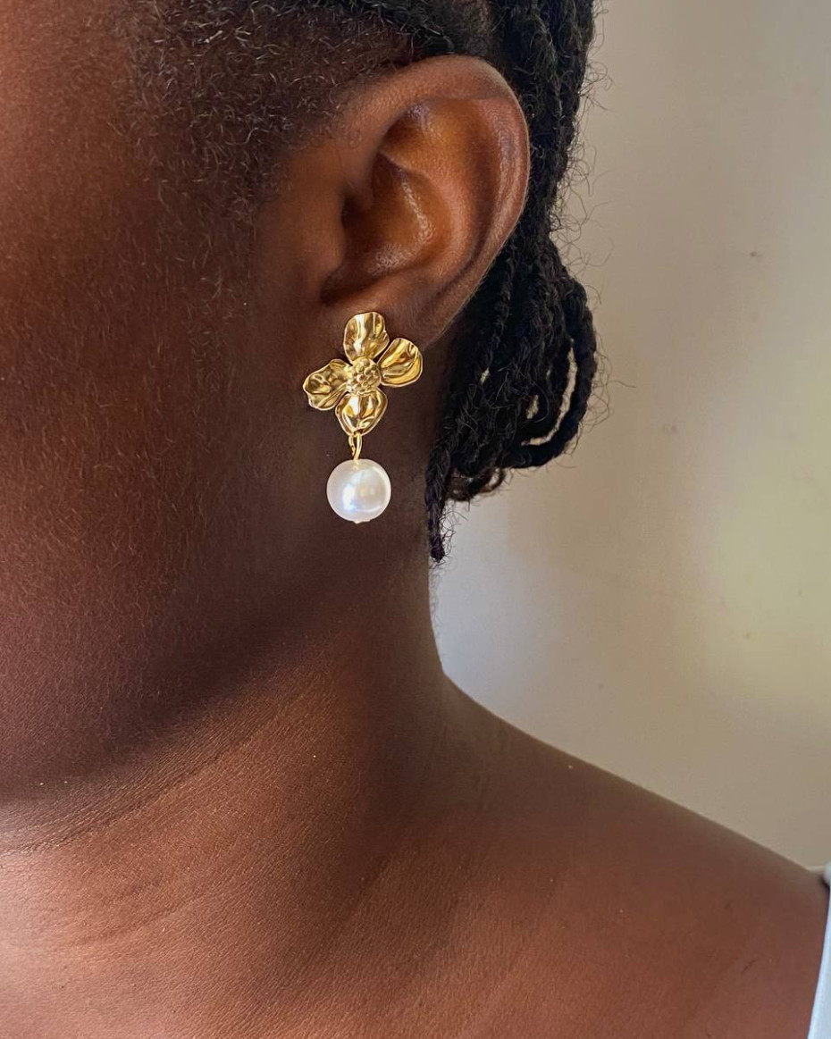 MINI PETAL PEARL EARRING, photo 2