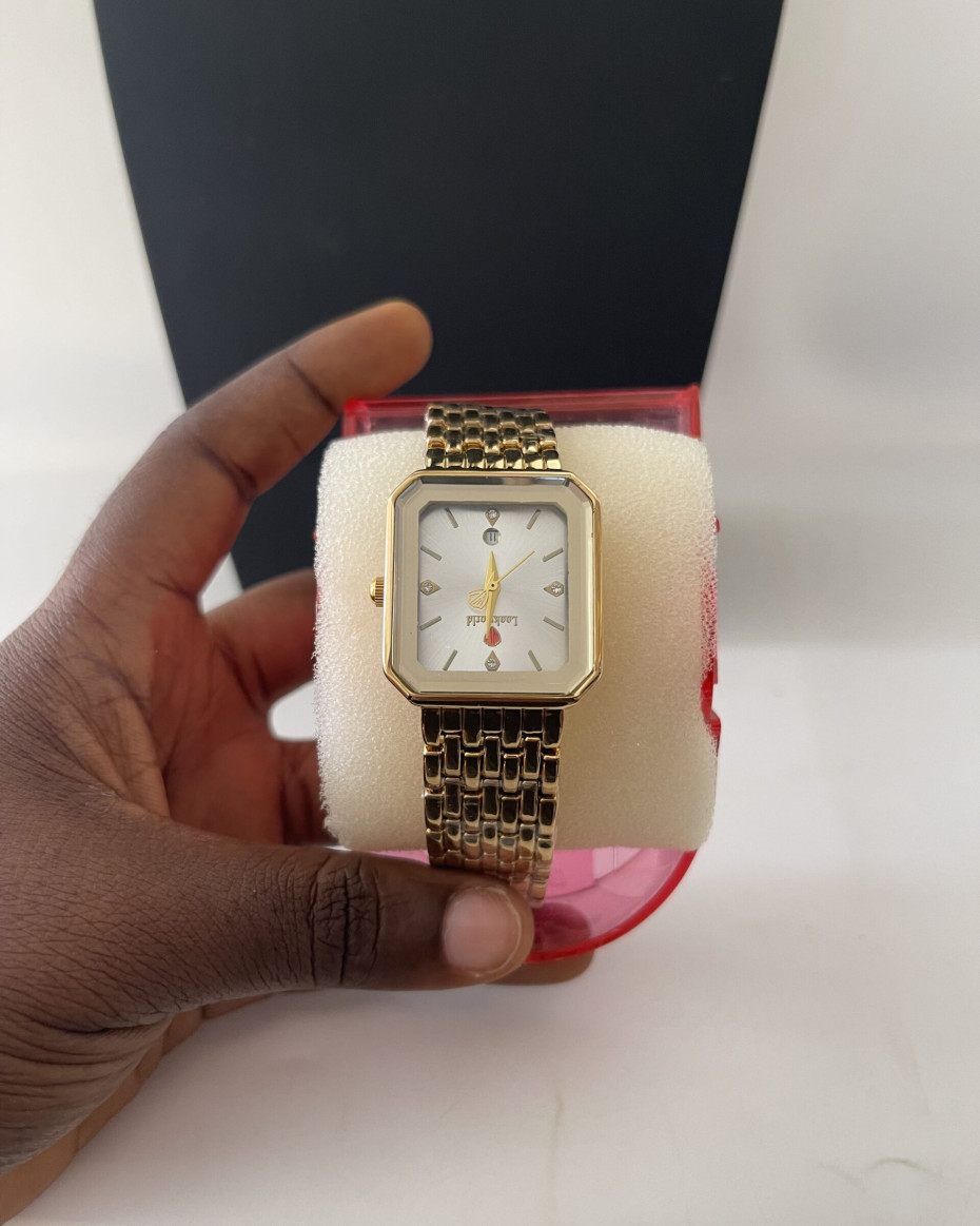 LOOKWORD WHITE FACE WATCH