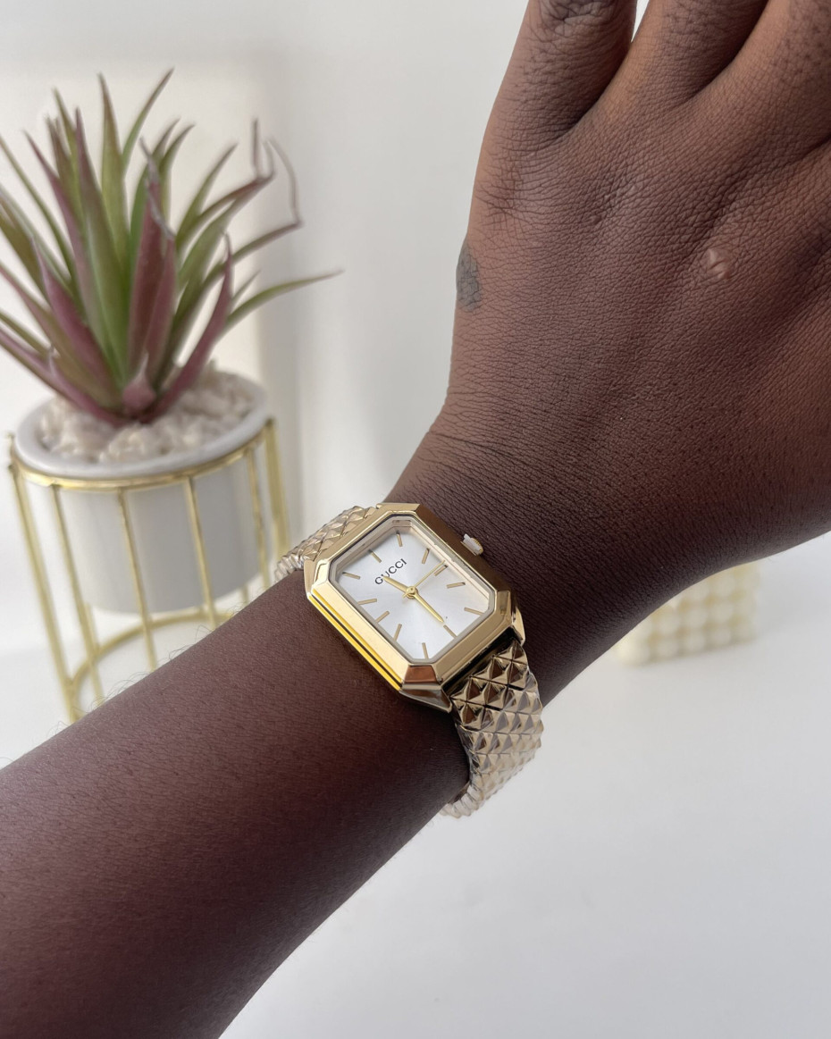 SQUARE GC WHITE WATCH