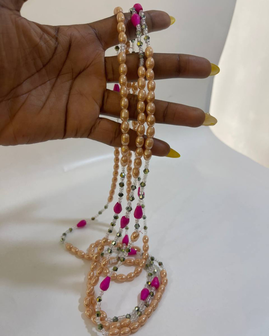 PEACH ND PINK SARAFINA WAISTBEAD
