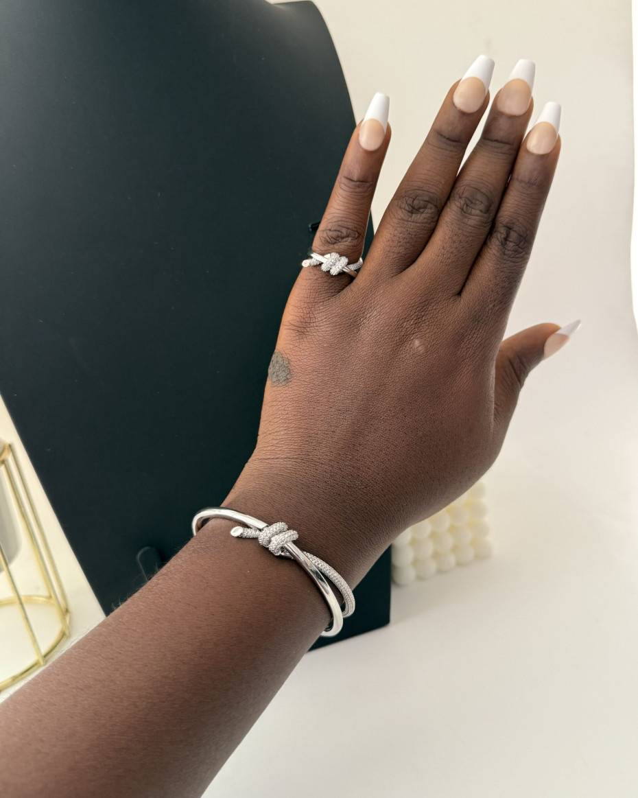 ARGENTINA BANGLE AND RING SILVER