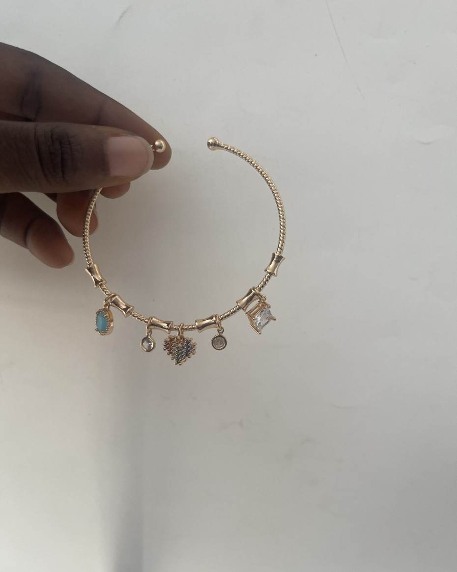 PASTEL BLUE CHARM BRACELET