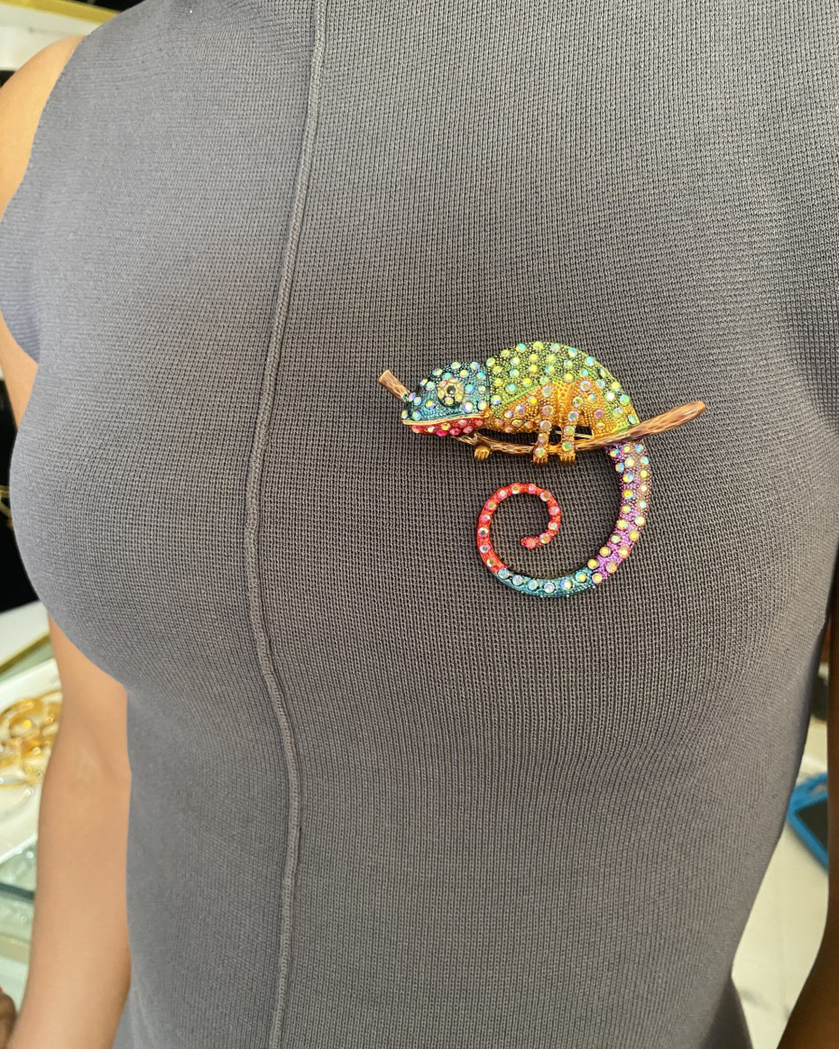 CHAMELEON BROOCH