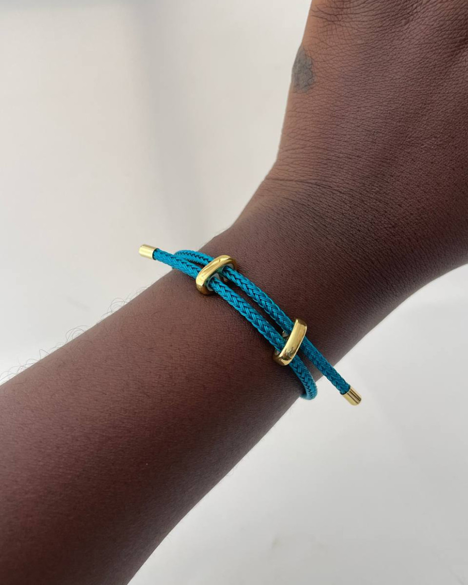 BLUE ROPE BRACELET