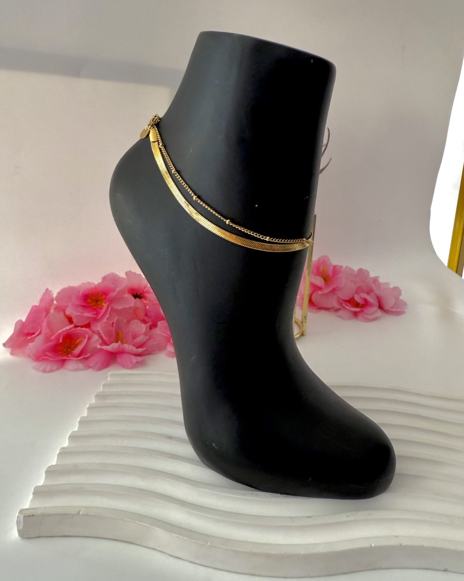 HEIRRINGBONE BALL ANKLET