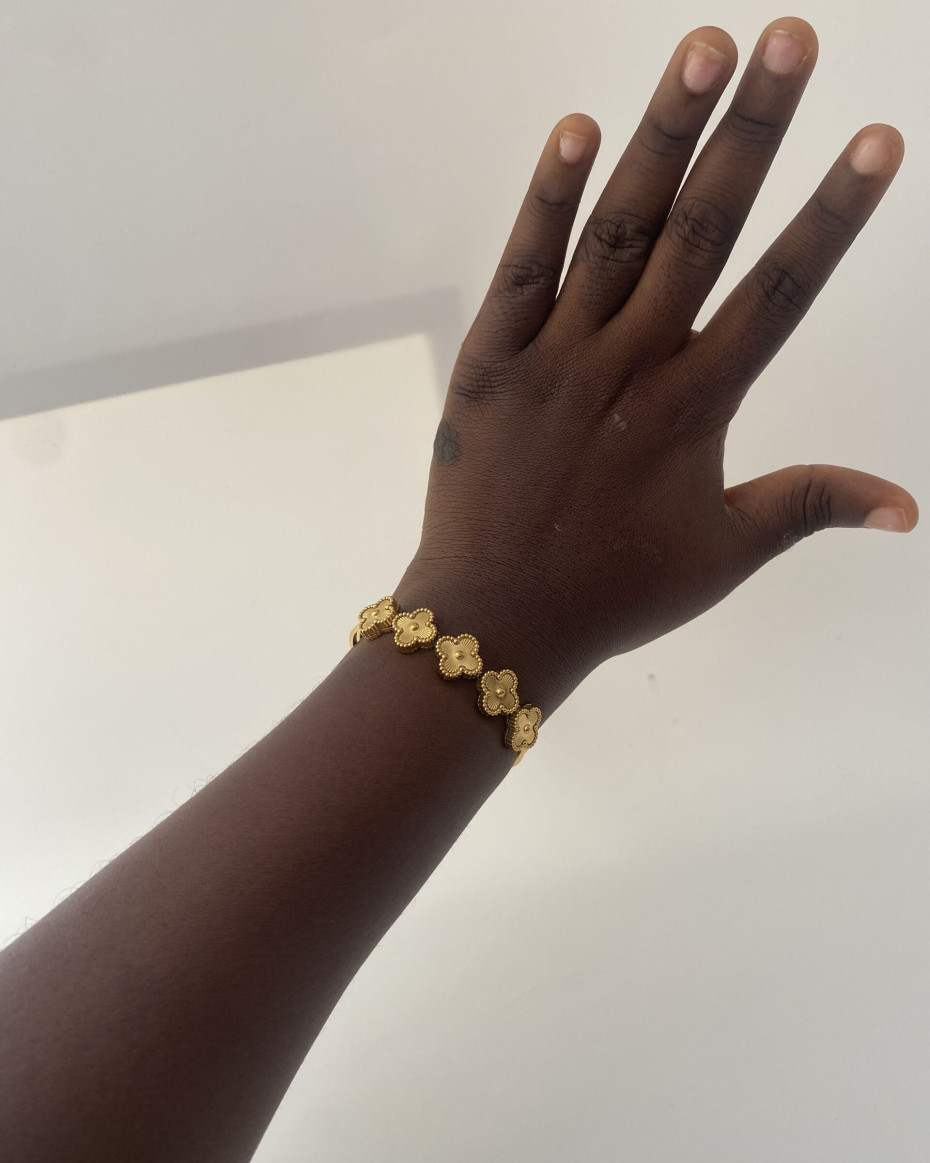 CLOVE CUFF GOLD BANGLE