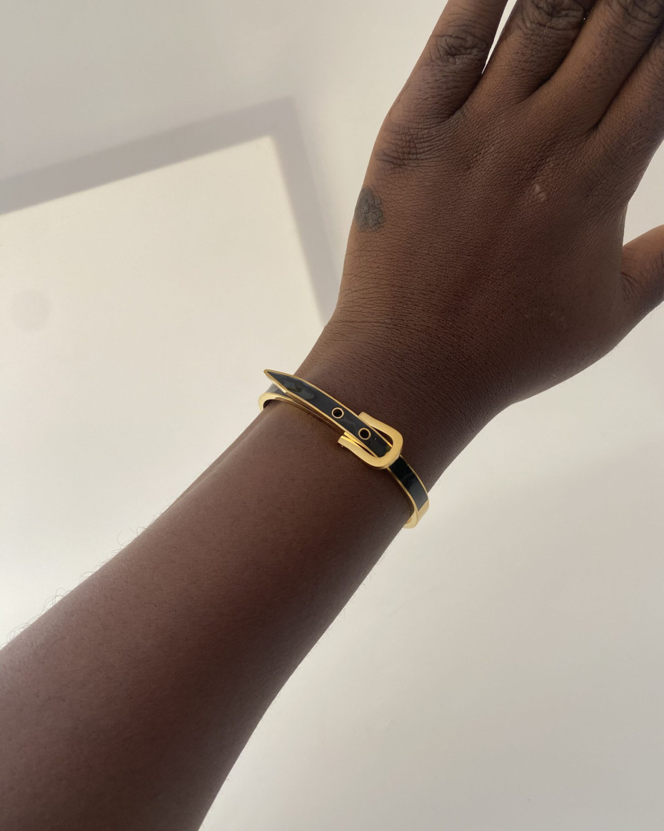 BUCKLE BANGLE BLACK