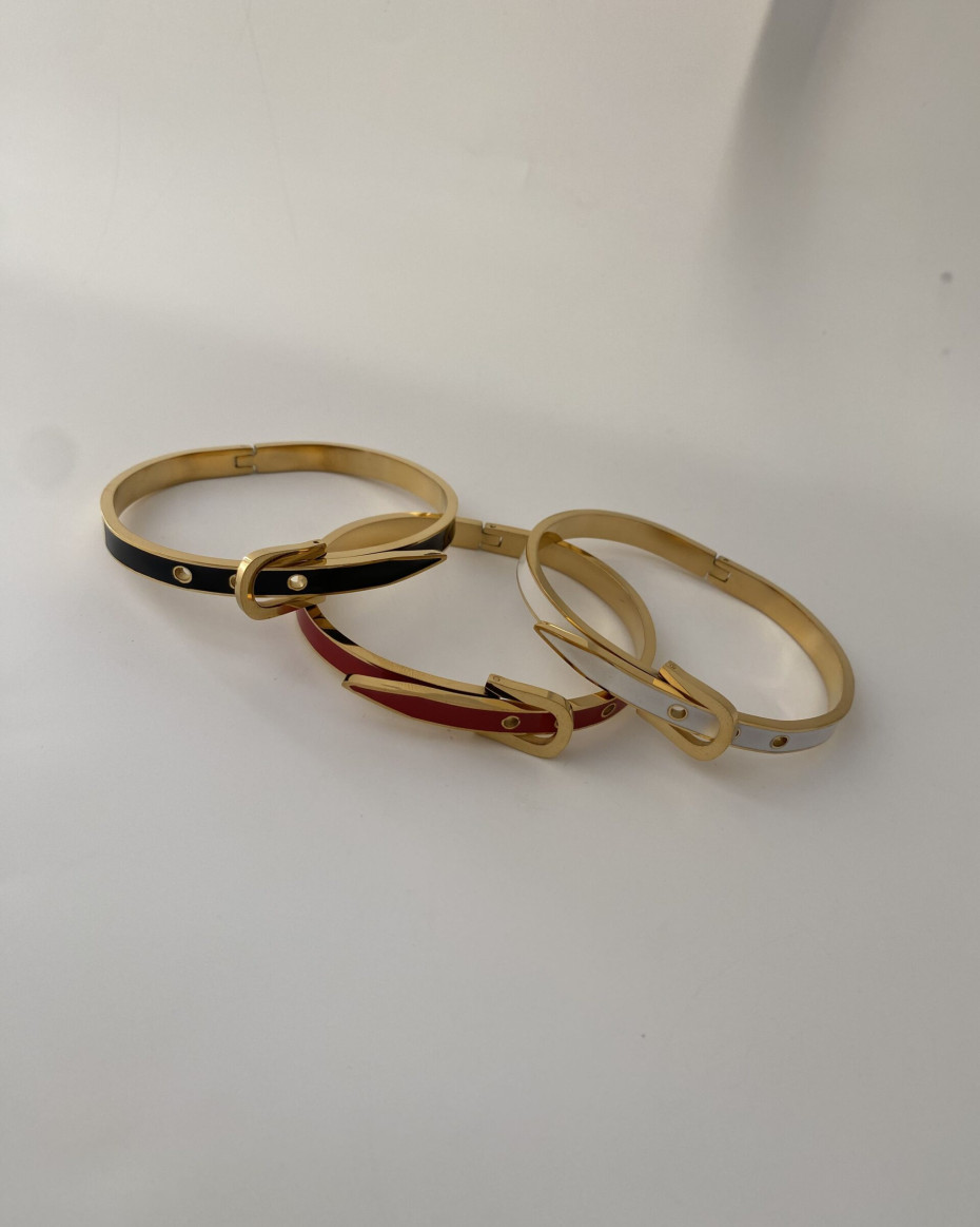 BUCKLE BANGLE BLACK, photo 2